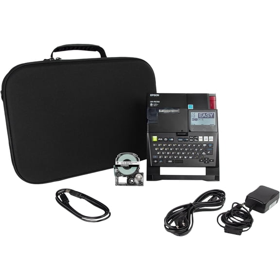 Epson LABELWORKS LW-PX750PCD Industrial Label Maker Kit - Portable Printer with Accessories, Multiple Tape Types