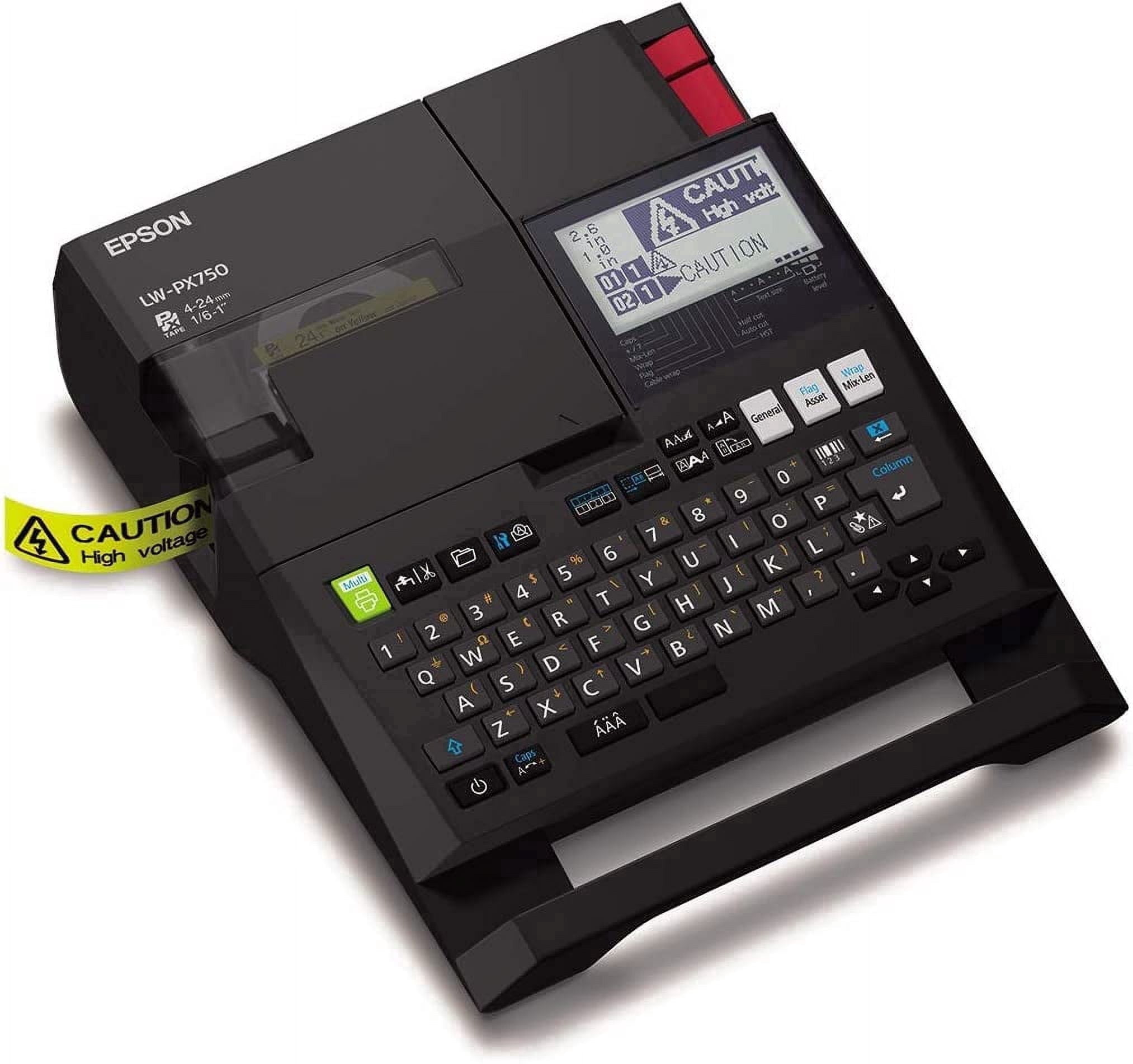 Epson LABELWORKS LW-PX750 Industrial Label Maker Kit with Accessories - Portable Printer, Multiple Tape Types