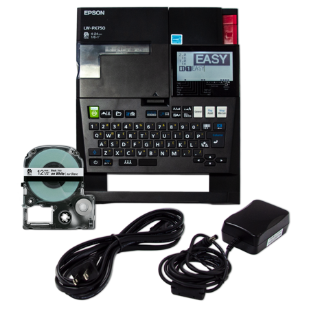 Epson LABELWORKS LW-PX750 Industrial Label Maker Kit with Accessories - Portable Printer, Multiple Tape Types