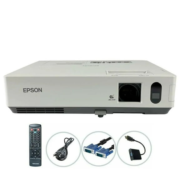 Pre-Owned Epson PowerLite 1810P 3LCD Projector XGA 3500 Lumens 1080i HDMI-adapter Built-in Speakers with Accessories Bundle