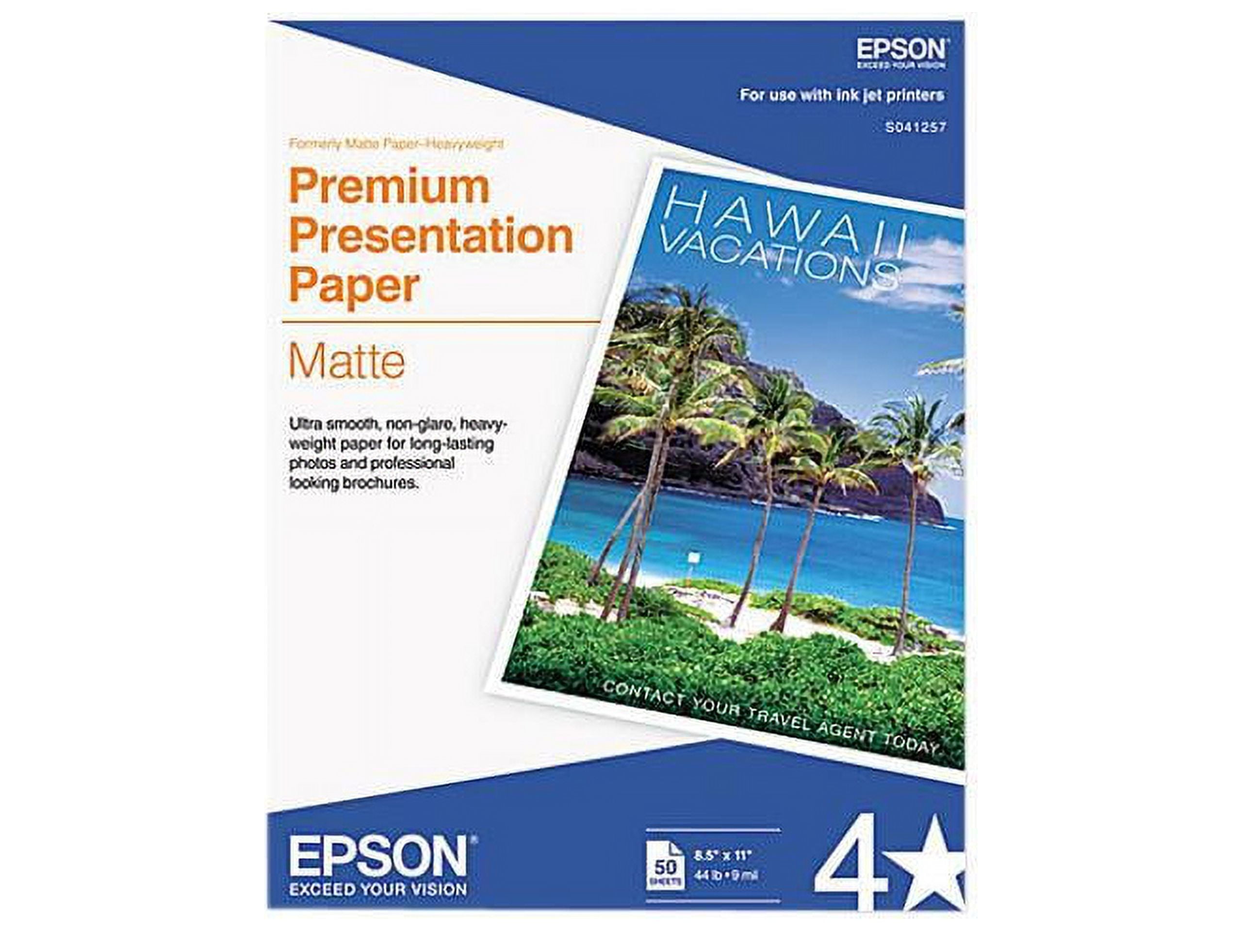 Epson Presentation Paper, Premium, Matte - 50 sheets