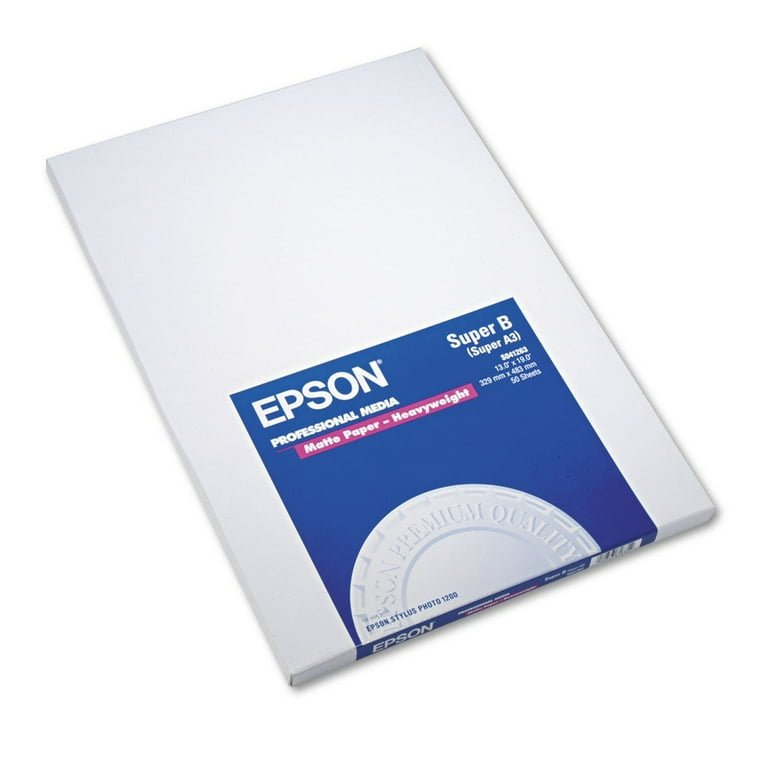 Premium Matte Presentation Paper, 9 mil, 13 x 19, Matte Bright White, 50/Pack Premium Matte Presentation Paper, 9 mil, 13 x 19, Matte Bright White, 50/Pack
