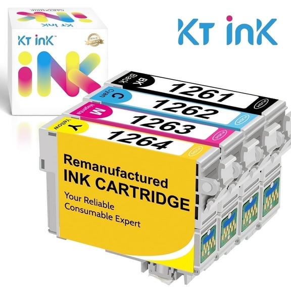 126XL T126 126 Ink Cartridge Compatible for Epson 126 ink cartridges for printers Workforce 435 525 545 635 645 WF-3520 Stylus NX430