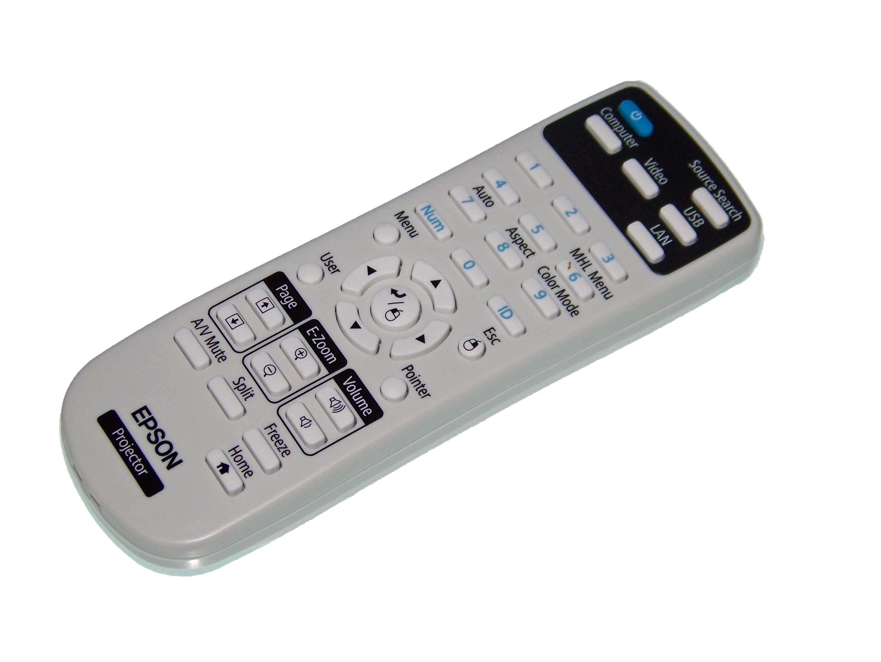 Epson Remote Control Shipped With: EB-S18, EB-S04, EB-X24, EB-S31