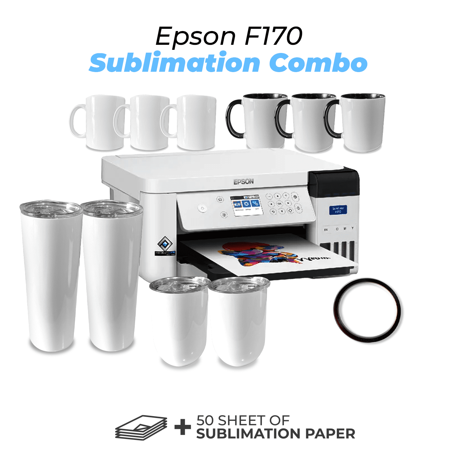 Epson Surecolor F170 Dye Sublimation Printer Starter Bundle