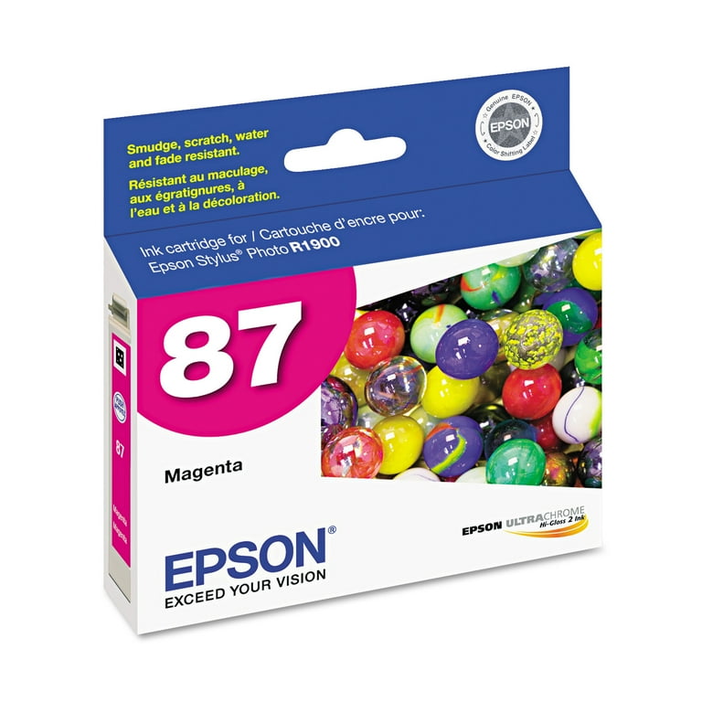 T087320 (87) UltraChrome Hi-Gloss 2 Ink, Magenta T087320 (87) UltraChrome Hi-Gloss 2 Ink, Magenta