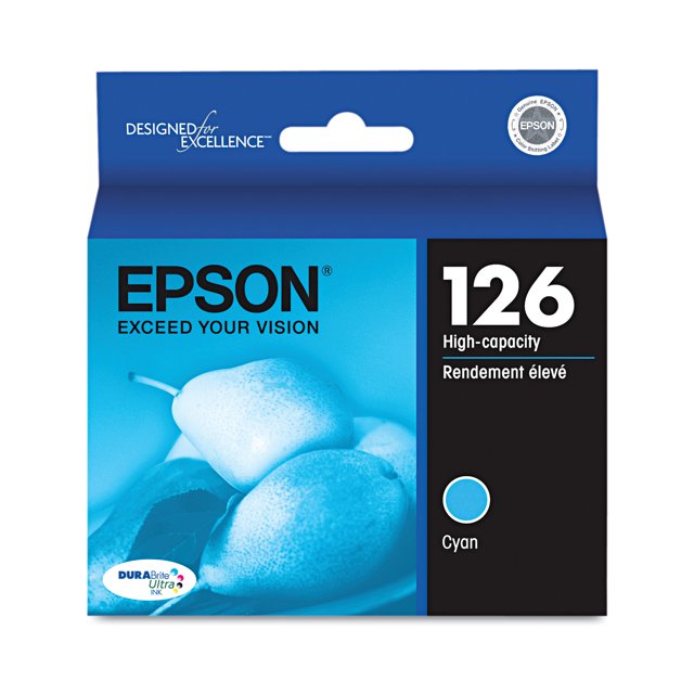 Epson T126220 (126) DURABrite Ultra High-Yield Ink, Cyan - Walmart.com