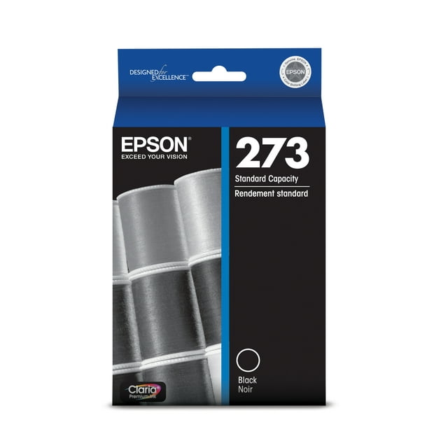 Epson T273 Claria Genuine Ink Standard Capacity Black Cartridge