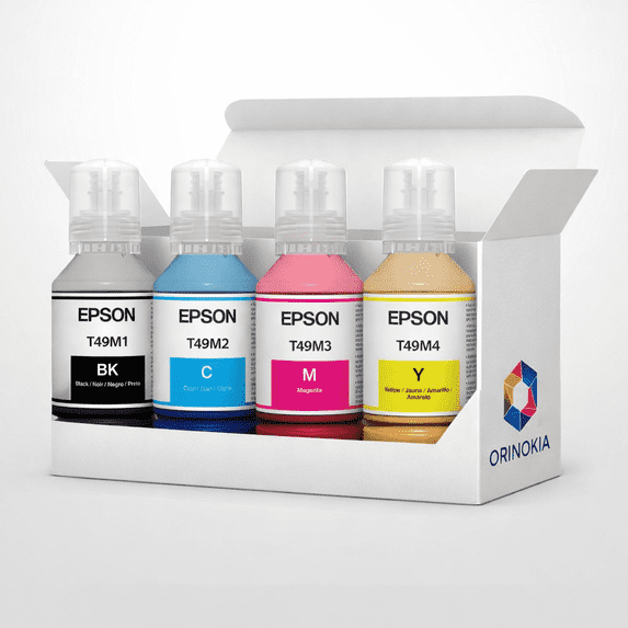 Epson T49M Genuine Dye-Sublimation Ink Kit, CMYK 140mL Complete Refill ...