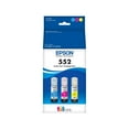 thumbnail image 1 of Epson T552 Cyan/Magenta/Yellow High Yield Ink Cartridge Refill 3/Pack T552620-S, 1 of 2
