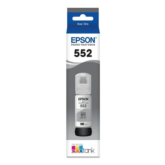 Epson T552 Gray High Yield Ink Cartridge Refill T552520-S