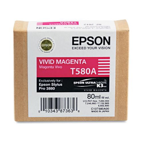 T580A00 UltraChrome K3 Ink, Vivid Magenta T580A00 UltraChrome K3 Ink, Vivid Magenta