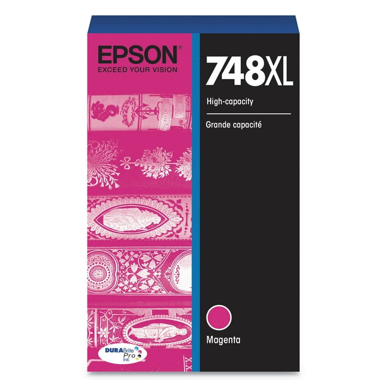 T748XL320 (748XL) DURABrite Pro High-Yield Ink, 4000 Page-Yield, Magenta T748XL320 (748XL) DURABrite Pro High-Yield Ink, 4000 Page-Yield, Magenta