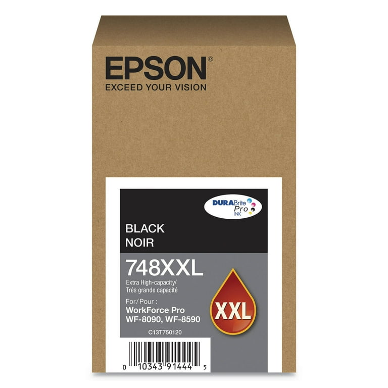 T748XXL120 (748XXL) DURABrite Pro Extra High-Yield Ink, 10000 Page-Yield, Black T748XXL120 (748XXL) DURABrite Pro Extra High-Yield Ink, 10000 Page-Yield, Black