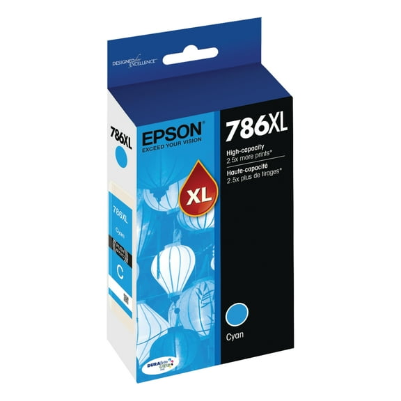Epson DURABrite® Ultra T786XL220-S High-Yield Cyan Ink Cartridge