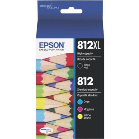 Epson - T812XL/T812 4-Pack High-Yield Standard Capacity Ink Cartridges
