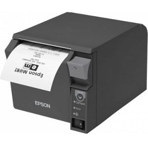 Epson TM-T70II Desktop Direct Thermal Printer Monochrome Receipt Print USB USB Host Parallel With Cutter Dark Gray 9.84 in/s Mono 180 x 180 dpi 3.13" Label Width For PC C31CD38104