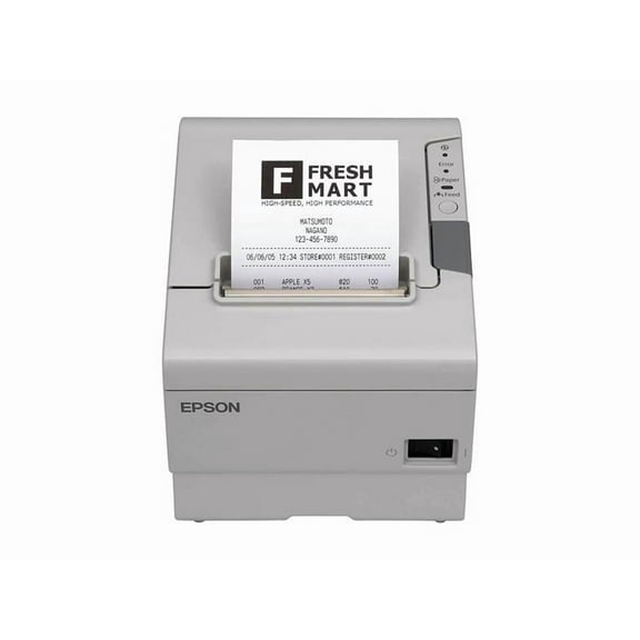 Epson TM-T88V 3" Single-station Thermal Receipt Printer, USB, Serial, White - C31CA85014