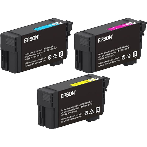 Epson UltraChrome XD2 T40W 50ml High-Capacity 3-Color Ink Cartridge Bundle