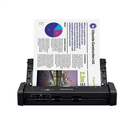 Epson WorkForce ES-200 Color Portable Document Scanner with ADF for PC and Mac, Sheet-fed and Duplex Scanning
