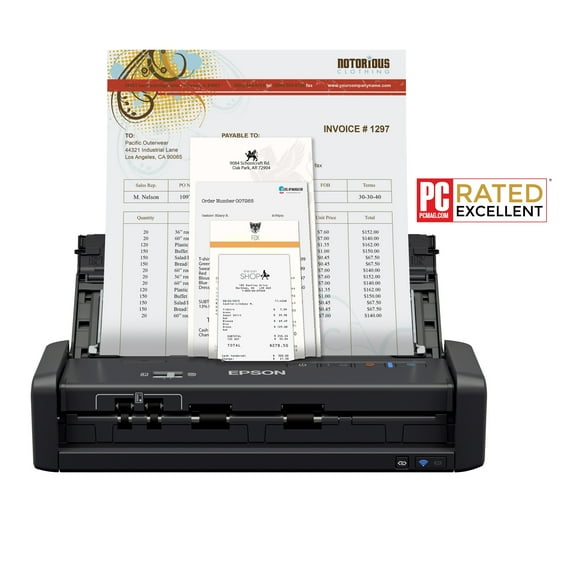 Epson® WorkForce® ES-300WR Wireless Color Receipt & Document Scanner for PC and Mac, Auto Document Feeder (ADF)