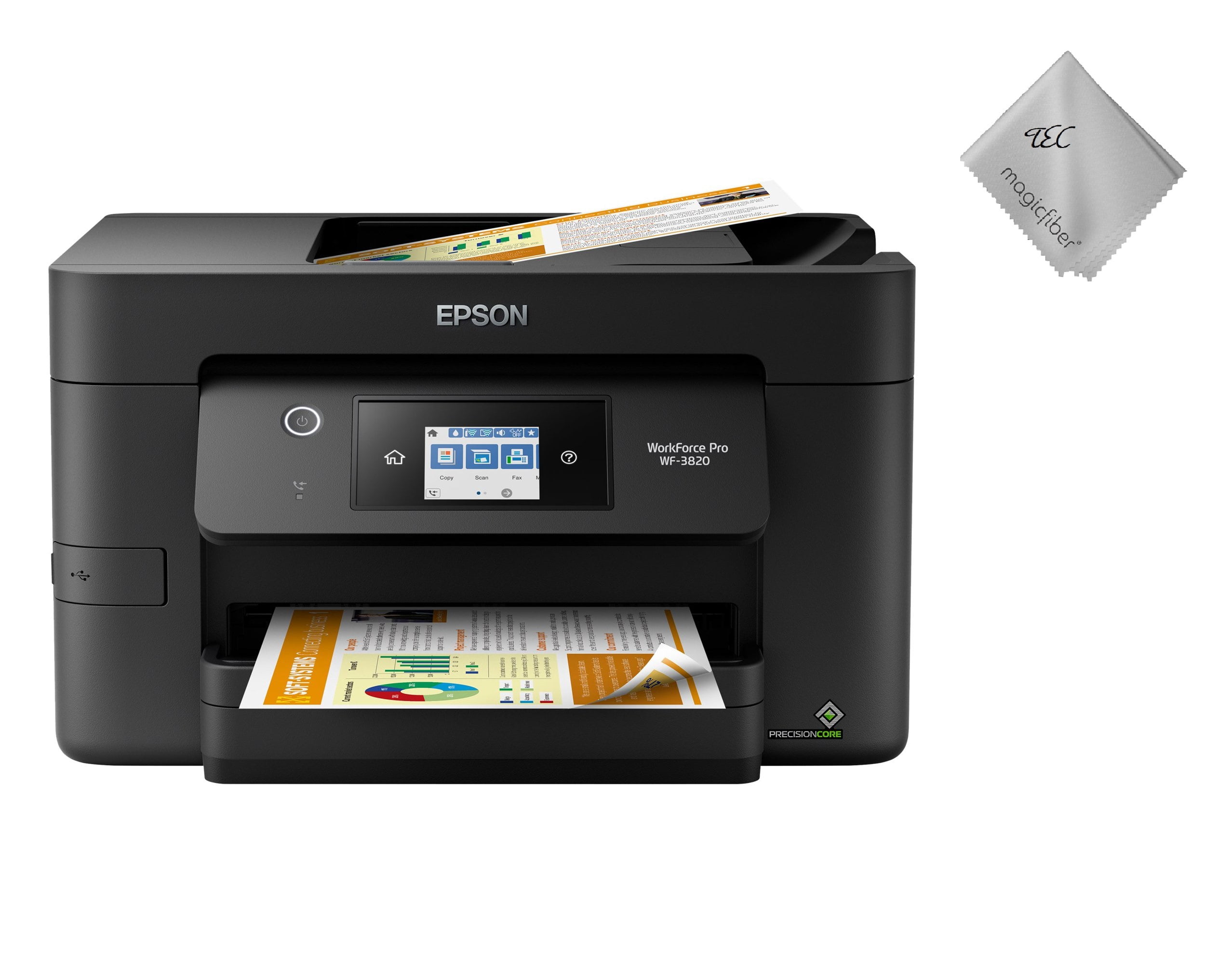 Epson WorkForce Pro WF-3820 Wireless All-in-One Printer with Auto 2-sided  Printing, 35-page ADF, 250-sheet Paper Tray and 2.7 Color Touchscreen 