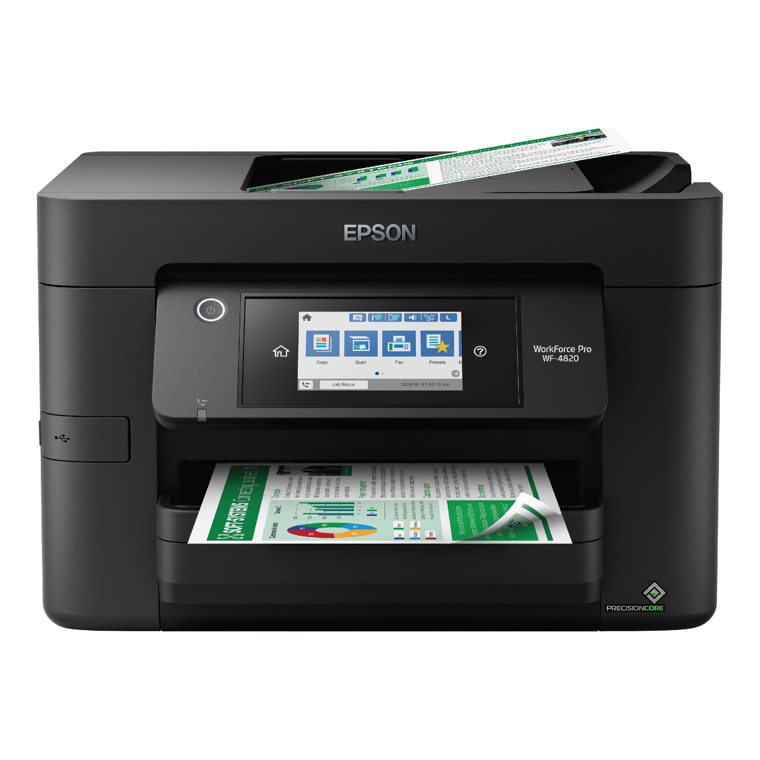 Epson WorkForce Pro WF-4820 Wireless All-in-One Printer with Auto 2-sided Printing, 35-page ADF, 250-sheet Paper Tray and 4.3" Color Touchscreen - image 1 of 6