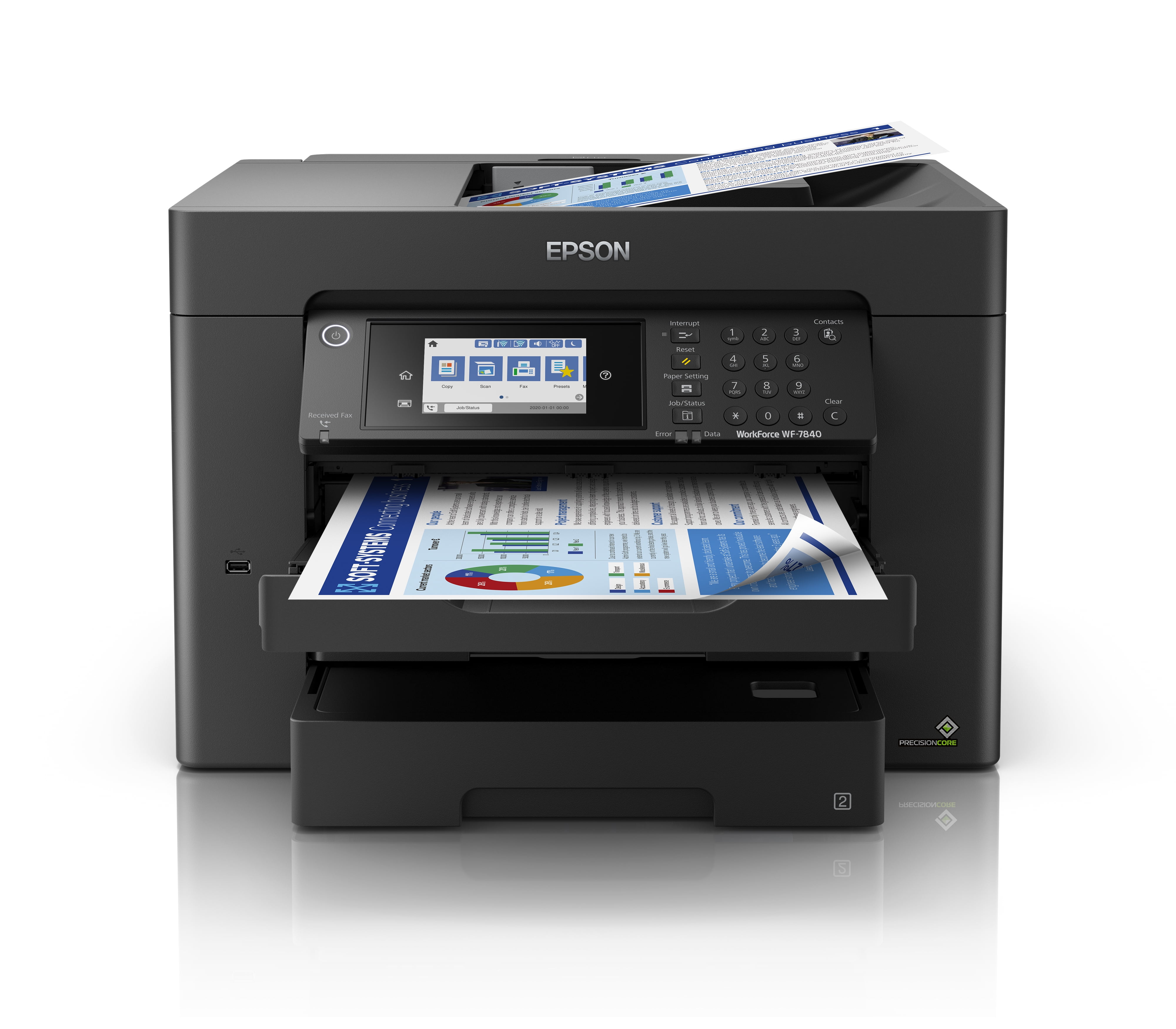 Epson WF-7840 Wireless All-in-One Scanner & Copier, 13