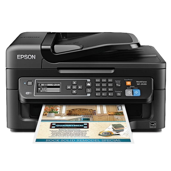 Free Shipping! Epson® WorkForce WF-2630 Wireless Color Inkjet All-In ...