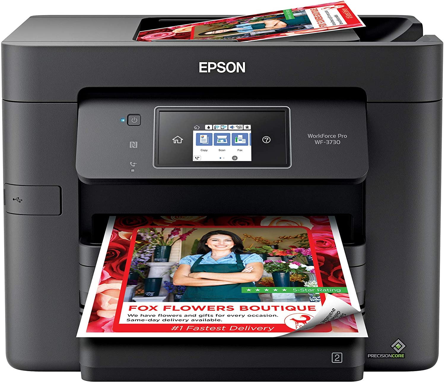 Epson WorkForce WF-2950 All-in-One Wireless Color Printer with Scanner,  Copier and Fax