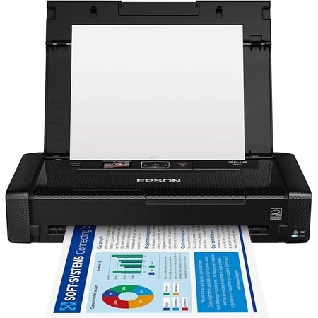 Epson Workforce WF-110 Wireless Color Mobile Printer,White, Small,Black (Sold without manufacturer warranty)