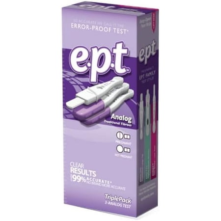 Ept Analog Pregnancy Test, 3 Ea