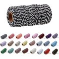 thumbnail image 1 of Eqarp Colorful Cotton Cord Bakers Twine 2mm 109 Yard DIY Crafts (Dark Purple White) String Rope for Christmas Wedding Decor, 1 of 18