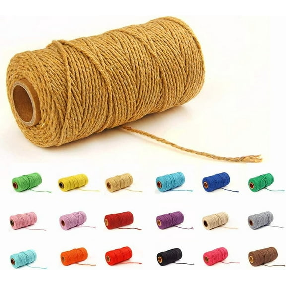 Eqarp Macrame Cotton Cord 2mm Light Purple Craft Rope Spool 109 Yards DIY Plant Hangers Gift Wrapping