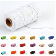 Eqarp Macrame Cotton Cord 2mm Light Purple Craft Rope Spool 109 Yards DIY Plant Hangers Gift Wrapping