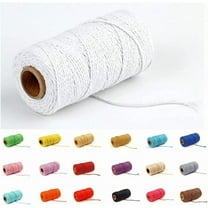 Eqarp Macrame Cotton Cord 2mm Light Purple Craft Rope Spool 109 Yards DIY Plant Hangers Gift Wrapping