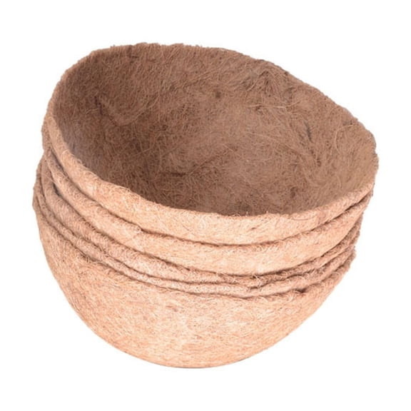 Eqslft 1 Pack 8 Inch Coco Liners for Hanging Baskets, Natural Round Coco Coir Liner for Hanging Basket Flowers, Fiber Replacement Liners