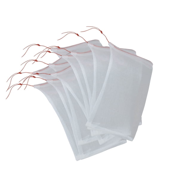 Eqslft 10 Pcs Fruit Protection Netting Bags With Drawstring, Mosquito Net Barrier Bag, Fruit Netting Mesh Wrap Protect Vegetables, Tomato, Flowers