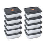 Eqslft 10 Pack Stainless Steel Food Storage Containers with Leak-Proof Lids, 34oz Reusable Metal Meal Prep Lunch Boxes,Airtight Kitchen Meal Prep Containers