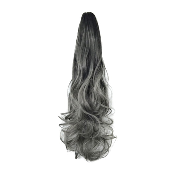 Eqslft 19.7Inch Long Wavy Layered Ponytail Extension for Women,Large Comb Clip with Adjustable Drawstring Soft Synthetic Hairpiece for Secure Daily Wear