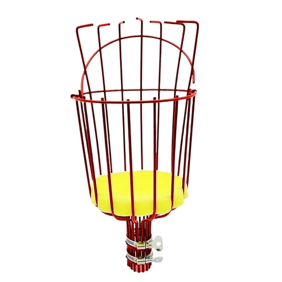 Eqslft 1PC Fruit Picker Basket Head, Fruit Harvesting Tool for Gathering Apple Mango Peach, Fruits Tree Grabber Tool with Foam Cushion to Prevent Bruising (Pole Not Included)