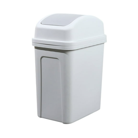 Eqslft 1PC Kitchen Can with Swing Lid, Creative Covered Kitchen Living Room Can Flip Sundries To Store Buckets for Bedroom, Office, Kitchen