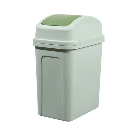 Eqslft 1PC Kitchen Can with Swing Lid, Creative Covered Kitchen Living Room Can Flip Sundries To Store Buckets for Bedroom, Office, Kitchen