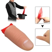 Eqslft 1PC Magic Trick Thumb,Disappearing Silk Thumb Tip,Magician Accessory,Practical Jokes Magic Tricks Making Objects Appear Disappear for Stage Shows