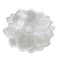 thumbnail image 1 of Eqslft 1PC Metallic Round Placemats 15", Pressed Lotus Flower Design, Waterproof Heat-Resistant Table Mats for Dinner, Holiday, Wedding Decor & Party Table Settings(Silver), 1 of 7