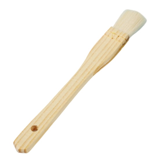 Eqslft 1PC Woolen Basting Brush for Barbecue and Baking Multi Use Kitchen Oil Brush for Marinades Sauces and Grilling for Pastry and Cooking Tasks(S)