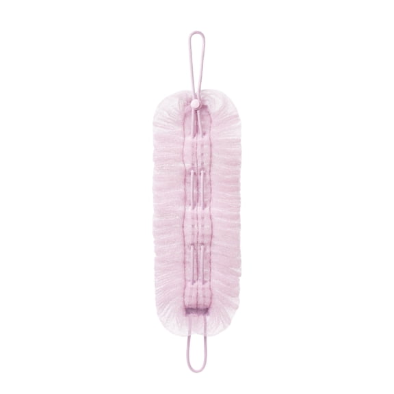 Eqslft 1Pcs Exfoliating Body Scrubber, Bath Ball Pulling The Back Strip 2 in 1,Stretchable Drawstring Back Strip Bath Loofah, Exfoliating Washcloth Towel for Men Women