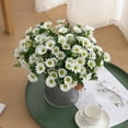 thumbnail image 1 of Eqslft 21 Artificial Daisies Flowers for Decoration Fall Sunset Mums Flowers Silk Daisy Flower for Home Indoor Decorations Window Box, 1 of 5