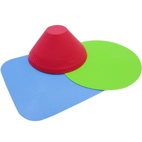 Eqslft 3 Pcs Jar Opener Gripper Pads, Rubber Jar Grippers Multi-function Jar Opener for Seniors with Arthritis Weak Hands Kitchen Coasters