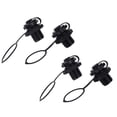 thumbnail image 1 of Eqslft 4Pcs Black Inflatable Boat Spiral Air Plug Replacement Valve Set for Kayaks, Rafts, and Airbeds Custom Kayak Hardware Kayaking, 1 of 9